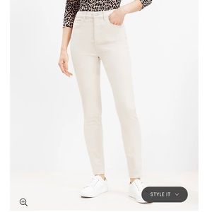 Used Loft Beige Corduroy Pants